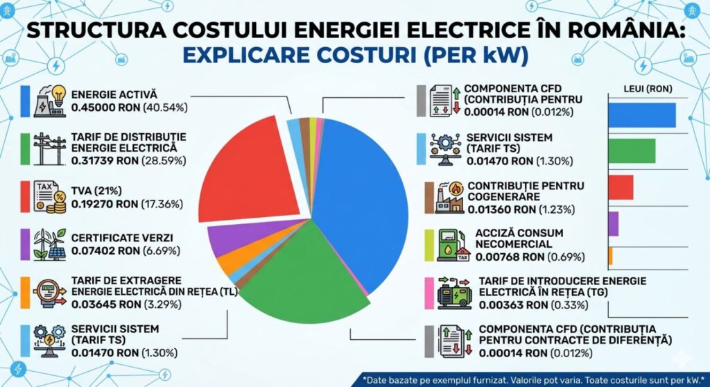 Cost energie electrica Hidroelectrica 2026